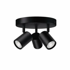 Plafonnier Philips WiZ IMAGEO LED Noir, 3 lumières, Changeur de couleurs