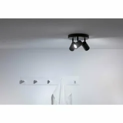 Plafonnier Philips WiZ IMAGEO LED Noir, 3 lumières, Changeur de couleurs