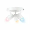 Plafonnier Philips WiZ IMAGEO LED Blanc, 3 lumières, Changeur de couleurs