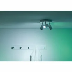 Plafonnier Philips WiZ IMAGEO LED Blanc, 3 lumières, Changeur de couleurs