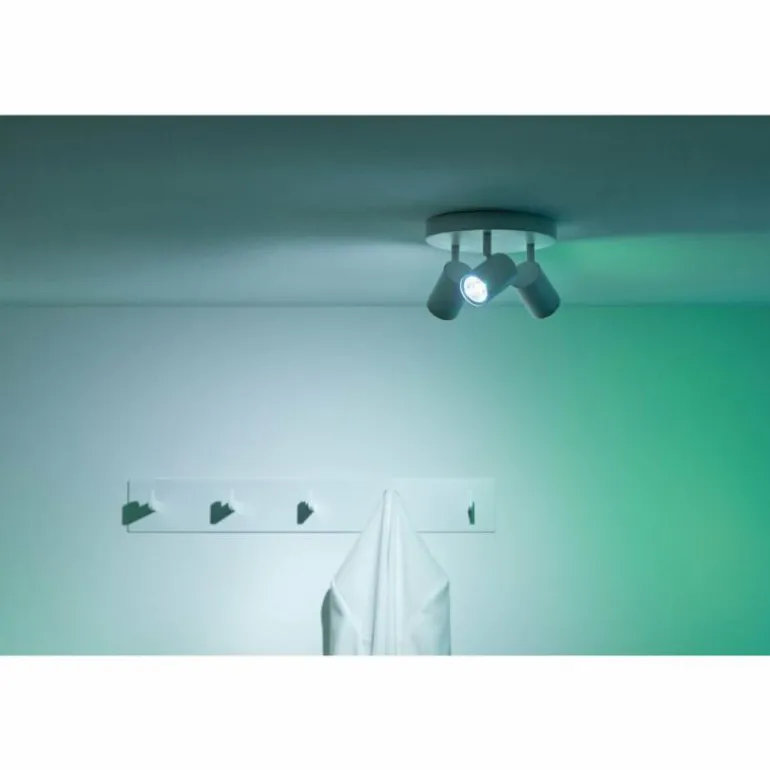 Plafonnier Philips WiZ IMAGEO LED Blanc, 3 lumières, Changeur de couleurs