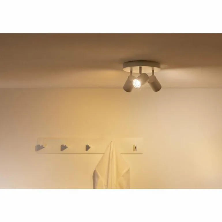 Plafonnier Philips WiZ IMAGEO LED Blanc, 3 lumières, Changeur de couleurs