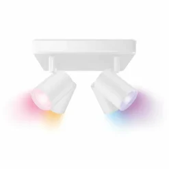 Plafonnier Philips WiZ IMAGEO LED Blanc, 4 lumières, Changeur de couleurs