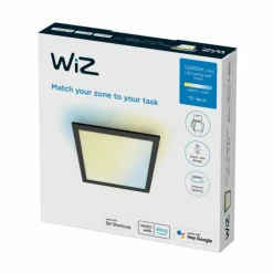 Plafonnier Philips WiZ LED Noir, 1 lumière