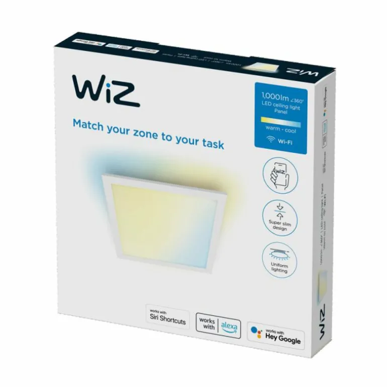Plafonnier Philips WiZ LED Blanc, 1 lumière