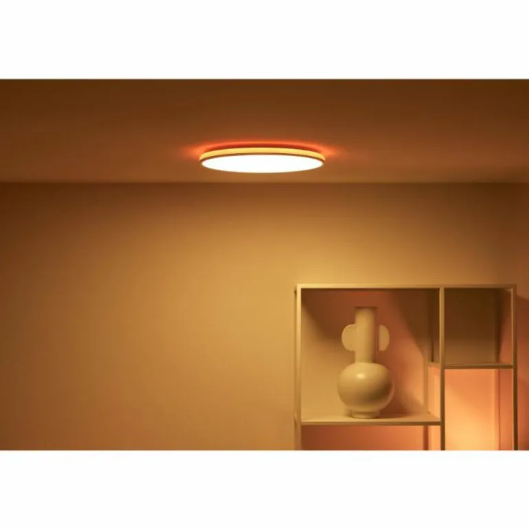 Plafonnier Philips WiZ Rune LED Blanc, 1 lumière, Changeur de couleurs