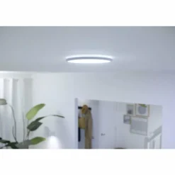 Plafonnier Philips WiZ Super Slim LED Blanc, 1 lumière