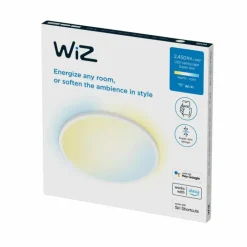 Plafonnier Philips WiZ SuperSlim LED Blanc, 1 lumière