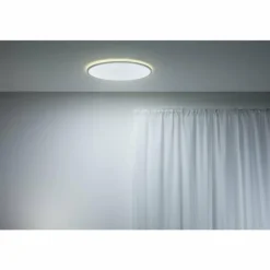 Plafonnier Philips WiZ SuperSlim LED Blanc, 1 lumière, Changeur de couleurs