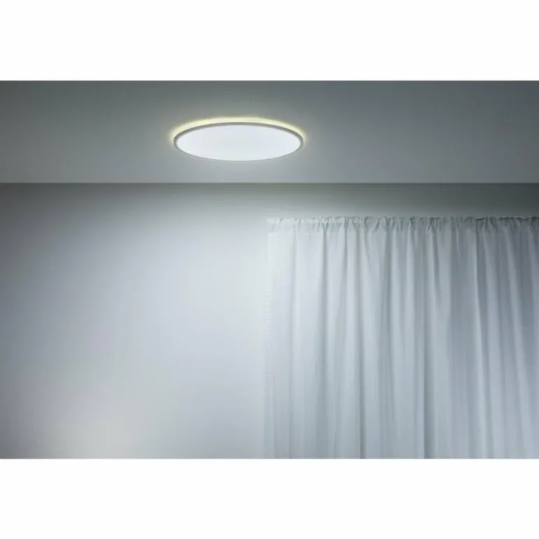 Plafonnier Philips WiZ SuperSlim LED Blanc, 1 lumière, Changeur de couleurs