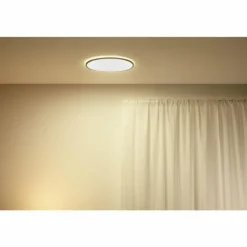 Plafonnier Philips WiZ SuperSlim LED Noir, 1 lumière