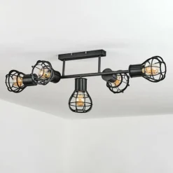 Plafonnier Pila Noir, 5 lumières