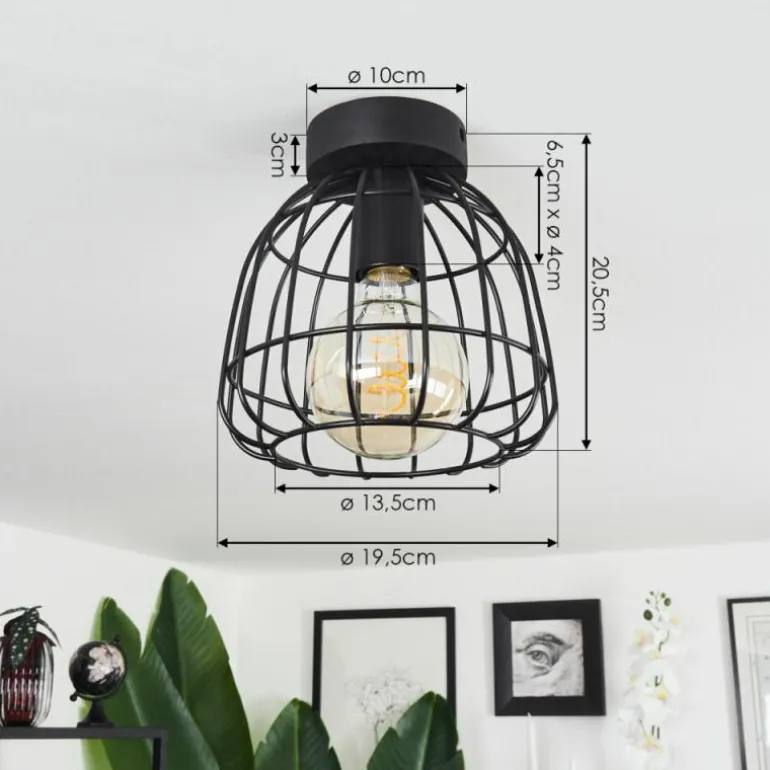 Plafonnier Piment Noir, 1 lumière