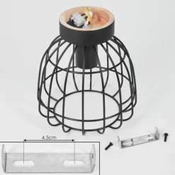 Plafonnier Piment Noir, 1 lumière