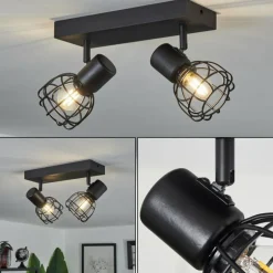 Plafonnier Piment Noir, 2 lumières