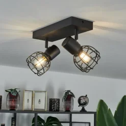 Plafonnier Piment Noir, 2 lumières