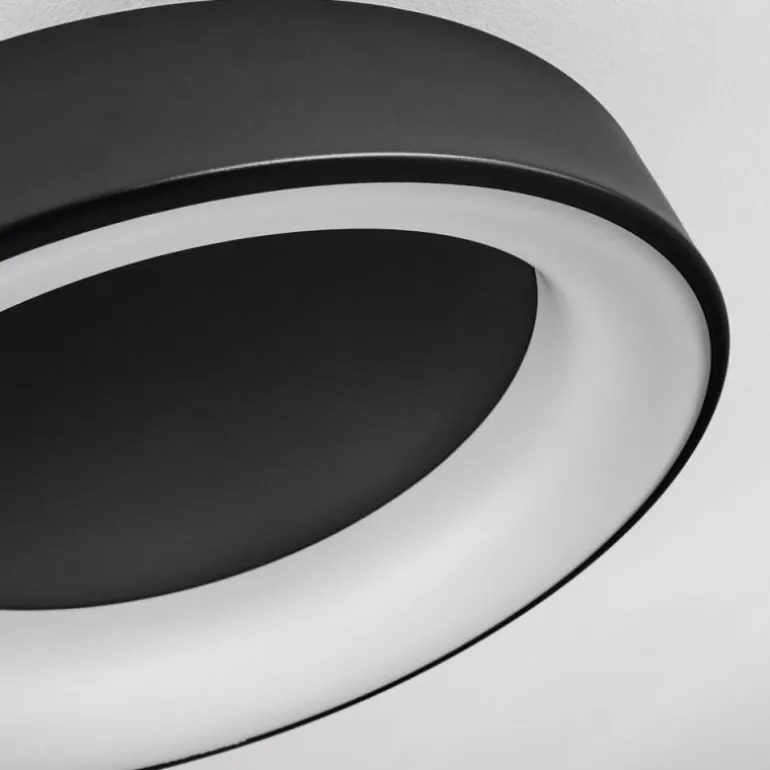 Plafonnier Pine LED Noir, 1 lumière