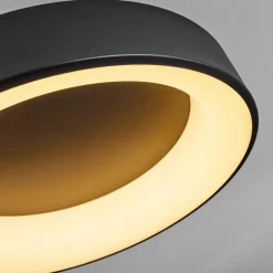 Plafonnier Pine LED Noir, 1 lumière