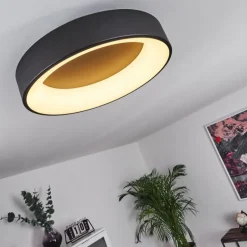 Plafonnier Pine LED Noir, 1 lumière