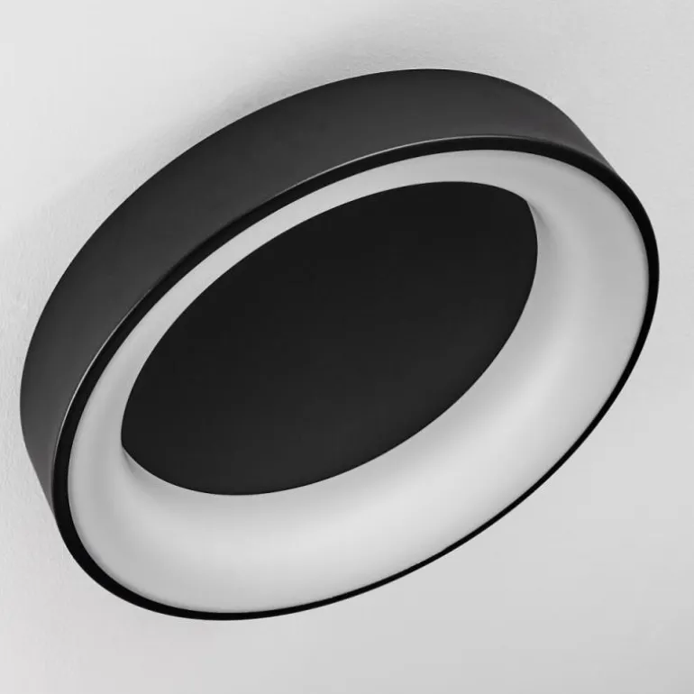 Plafonnier Pine LED Noir, 1 lumière