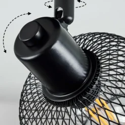 Plafonnier Pipisu Noir, 2 lumières