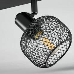 Plafonnier Pipisu Noir, 2 lumières