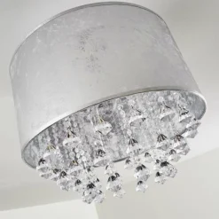 Plafonnier Pirinoa Argenté, 1 lumière