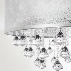 Plafonnier Pirinoa Argenté, 1 lumière