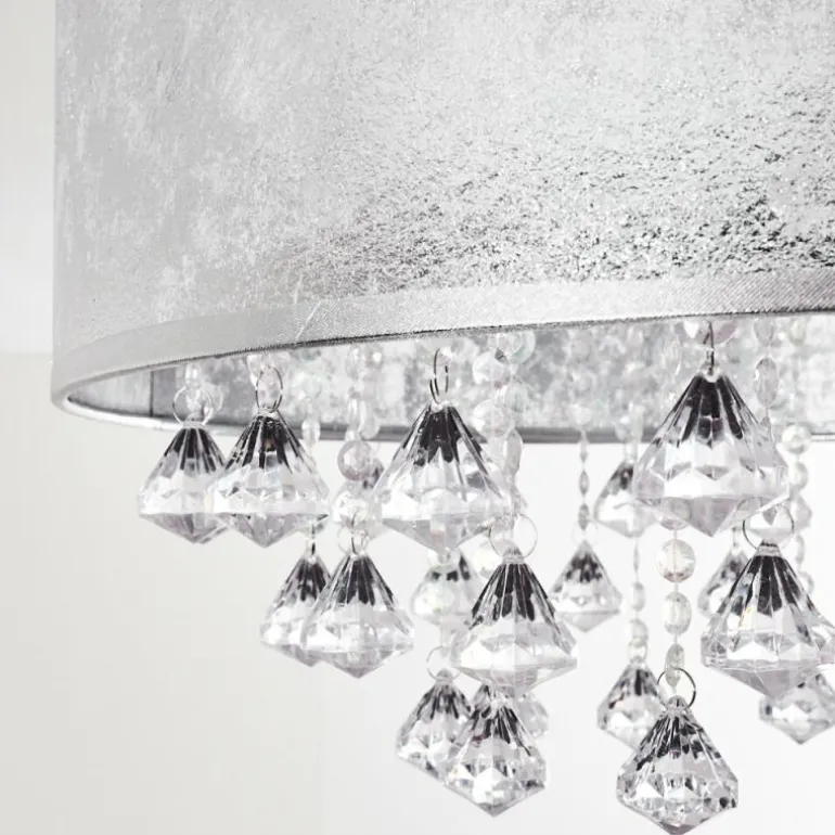 Plafonnier Pirinoa Argenté, 1 lumière