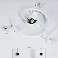 Plafonnier Planes LED Blanc, 3 lumières