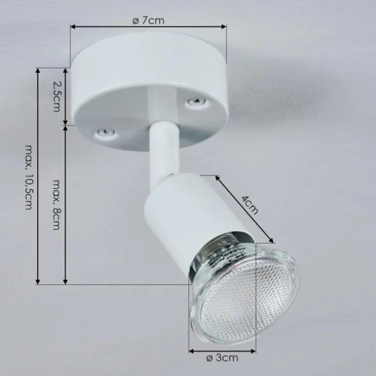 Plafonnier Planes LED Blanc, 1 lumière