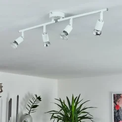 Plafonnier Planes LED Blanc, 4 lumières