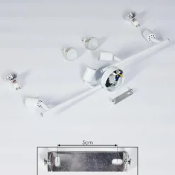 Plafonnier Planes LED Blanc, 4 lumières