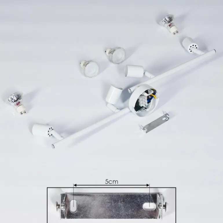 Plafonnier Planes LED Blanc, 4 lumières