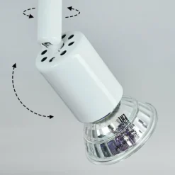 Plafonnier Planes LED Blanc, 4 lumières