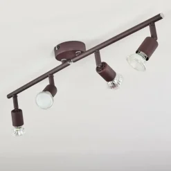 Plafonnier Planes LED Rouille, 4 lumières