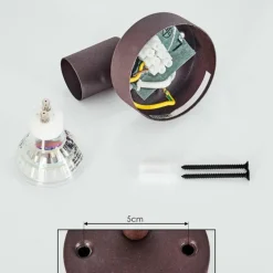 Plafonnier Planes LED Rouille, 1 lumière