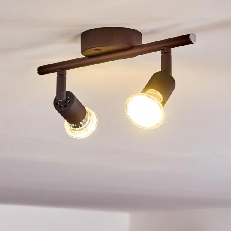 Plafonnier Planes LED Rouille, 2 lumières