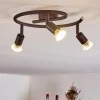 Plafonnier Planes LED Rouille, 3 lumières