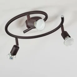 Plafonnier Planes LED Rouille, 3 lumières