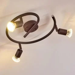 Plafonnier Planes LED Rouille, 3 lumières