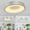 Plafonnier Playas LED Argenté, Blanc, 1 lumière