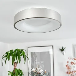 Plafonnier Playas LED Argenté, Blanc, 1 lumière