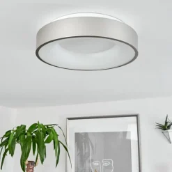 Plafonnier Playas LED Argenté, Blanc, 1 lumière