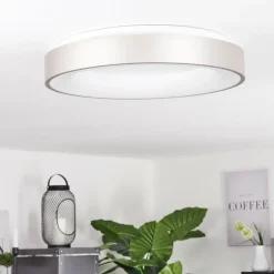 Plafonnier Playas LED Argenté, Blanc, 1 lumière