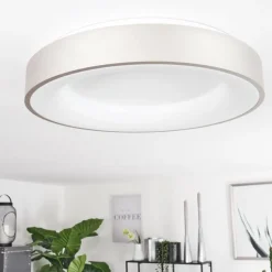 Plafonnier Playas LED Argenté, Blanc, 1 lumière