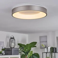 Plafonnier Playas LED Argenté, Blanc, 1 lumière