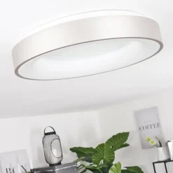Plafonnier Playas LED Argenté, Blanc, 1 lumière