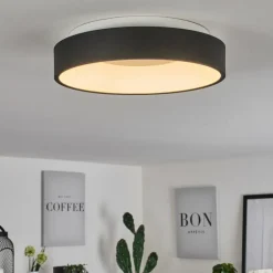 Plafonnier Playas LED Noir, Blanc, 1 lumière