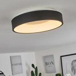 Plafonnier Playas LED Noir, Blanc, 1 lumière